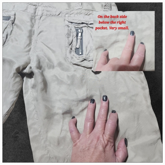 Pete & Greta By Johnny Was Marika Cream Color Cargo Pants - Picture 7 of 14